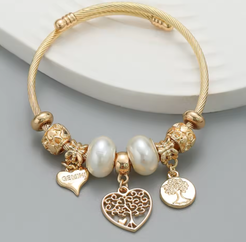 💎 Bracelet d'amour charms perlés