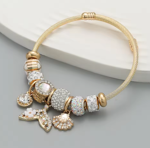 💎 Bracelet d'amour charms perlés