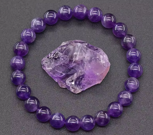 Bracelet de guérison en pierre de rhodonite naturelle